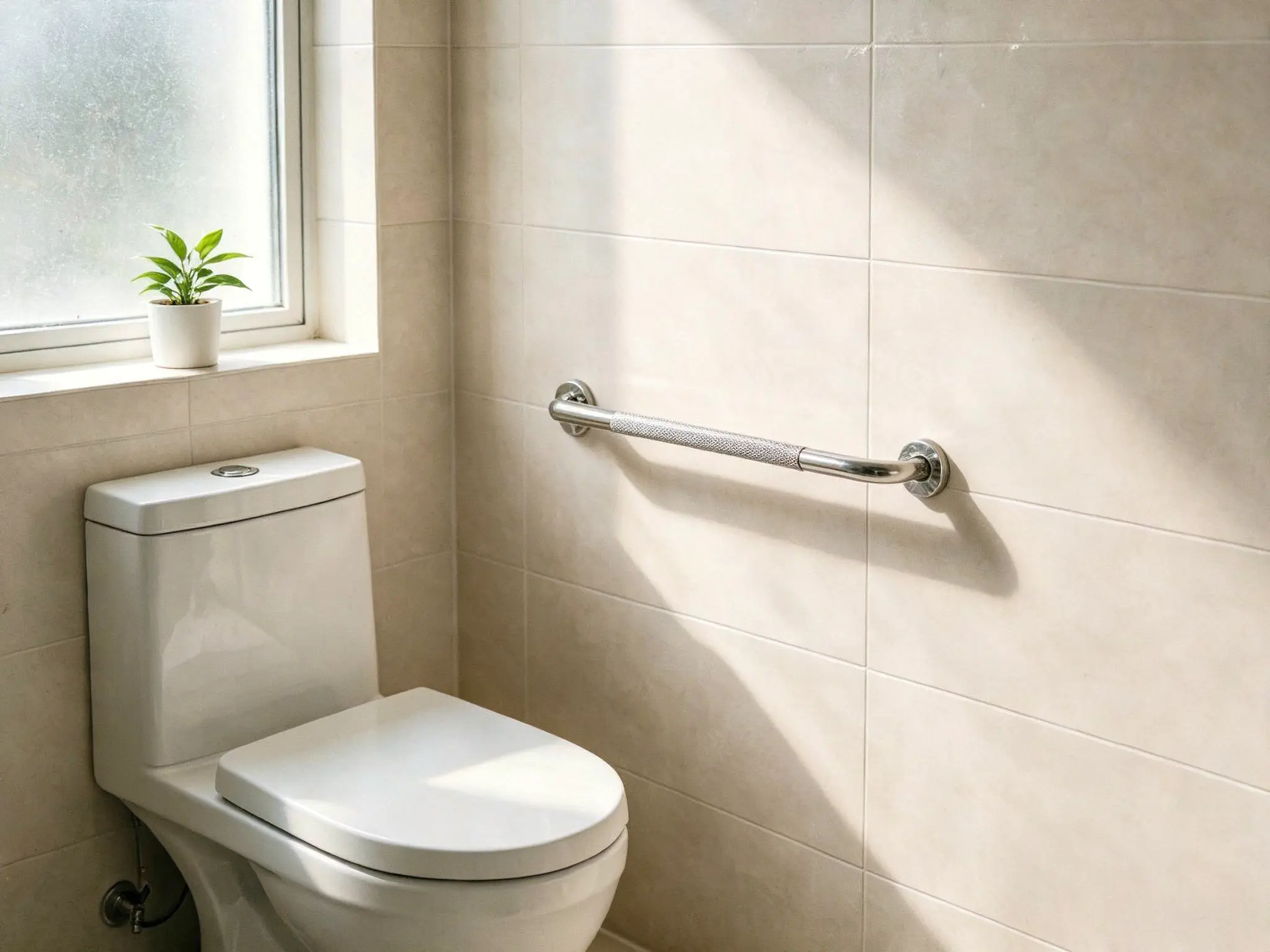 304 stainless steel knurled grab bar
